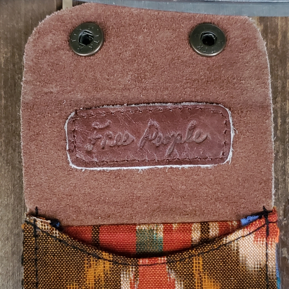 🍄🪬 Free People Boho Embroidered Repurposed vtg banjara hippie Wallet card case - Picture 14 of 16